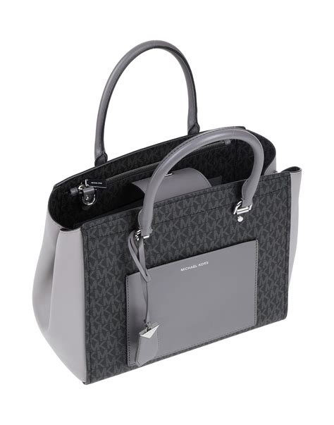 black and grey michael kors purse|michael kors grey tote bag.